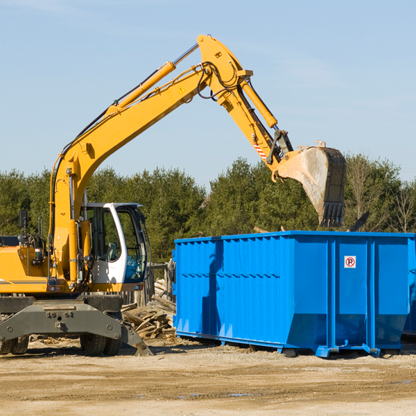 are there any restrictions on where a residential dumpster can be placed in West Hills